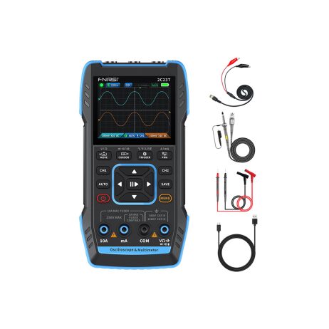 2C23T 3-in-1 Handheld Oscilloscope Multimeter DDS Generator Channels, 10MHz Bandwidth