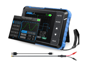 FNIRSI DSO-153 2-IN-1 Mini Digital Oscilloscope with Signal Generator2.8" LCD Screen, 5MS/s Sampling Rate, 1MHz Bandwidth