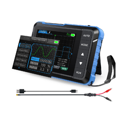 FNIRSI DSO-153 2-IN-1 Mini Digital Oscilloscope with Signal Generator2.8" LCD Screen, 5MS/s Sampling Rate, 1MHz Bandwidth