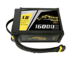 Tattu Plus 1.0 16000mAh 12S 15C 44.4V Lipo battery pack with AS150U Plug