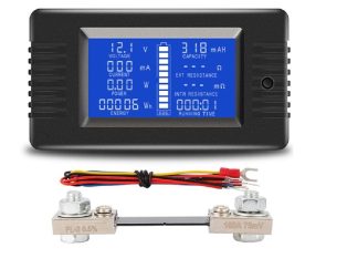 PZEM-015 with 100A shunt(HOT) DC meter Battery tester