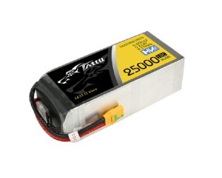 Tattu 22.8V 10C 6S 25000mAh LiPo HV Battery pack with XT90-S Anti Spark Plug for UAV