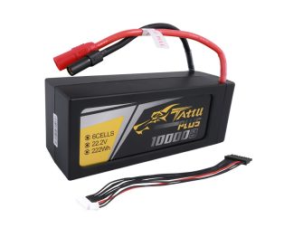 Tattu Plus 10000mAh 6S 22.2V 25C Lipo Battery with AS150+XT150 Plug (new version)