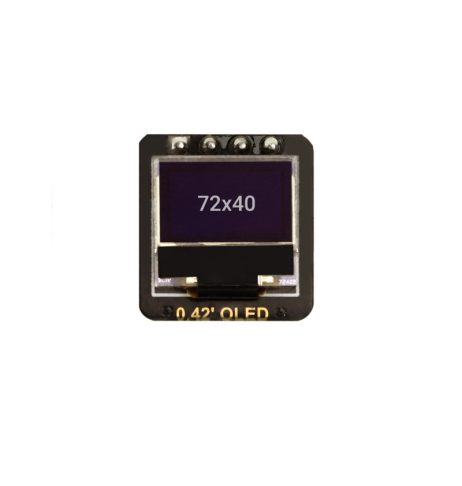 ELECROW 0.42inch Tiny OLED Display 4 pin Screen Module with SSD1306 Driver and IIC Interface