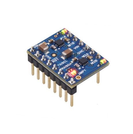 Motoron M2T550 Dual I²C Motor Controller (Header Pins Soldered)