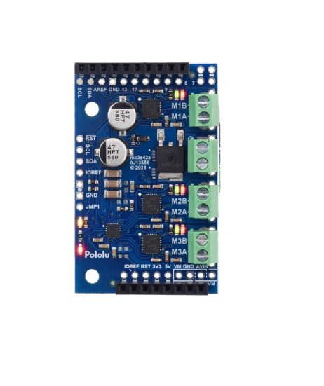 Motoron M3S256 Triple Motor Controller Shield for Arduino (Connectors Soldered)