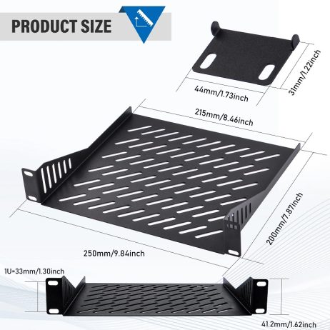 DeskPi RackMate Accessories Rack Shell 10 inch 1U Rack