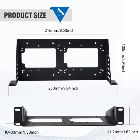 DeskPi RackMate Accessories SBC Shell 10 inch 1U Rack 2