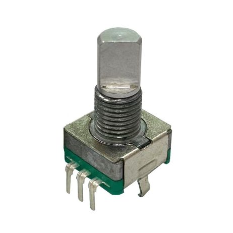 Hongyan EC11H 7CE15P1ZD15F7 Rotary Encoder with Push Button Switch Vertical Plug-in 5-pin 360-Degree