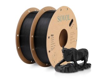 Sovol Matte 1.75mm PLA Filaments Black 2kg