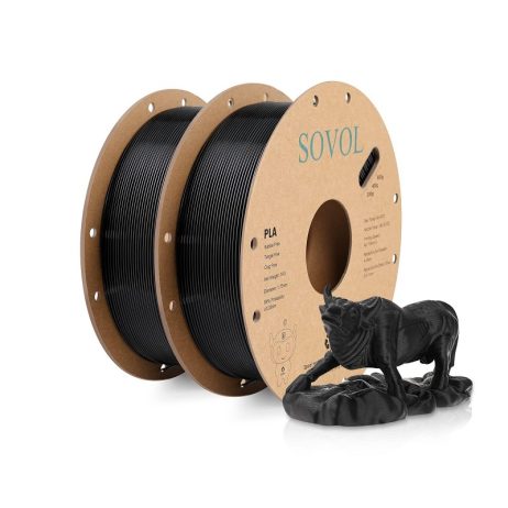 Sovol Matte 1.75mm PLA Filaments Black 2kg